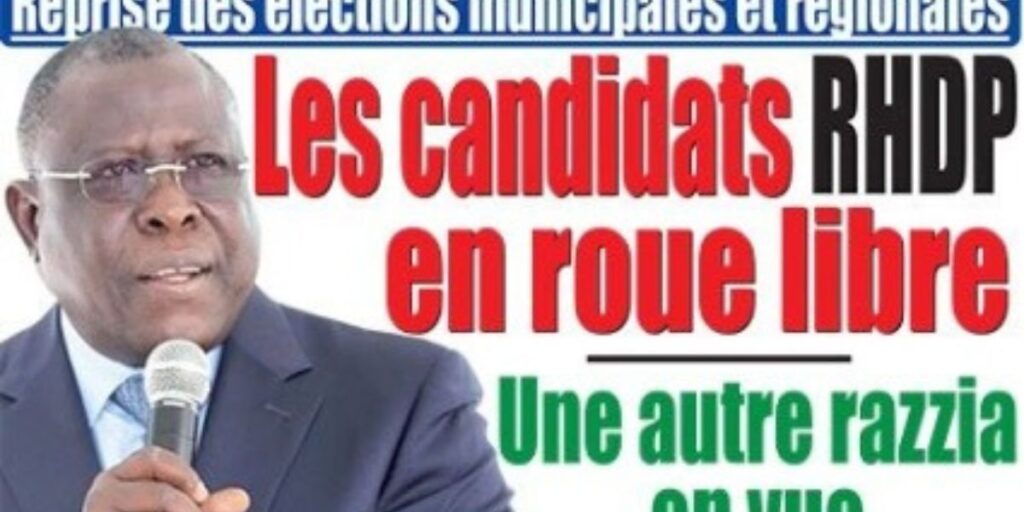 Revue de la presse ivoirienne ce 29 novembre : la reprise des élections barrent là une des journaux