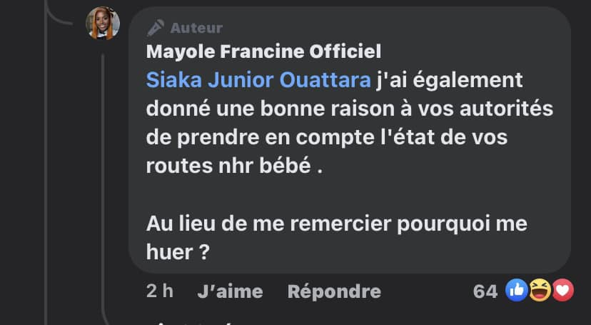 "On a payé mon billet pour ça" : Mayole Francine se défend face aux accusations (photos)