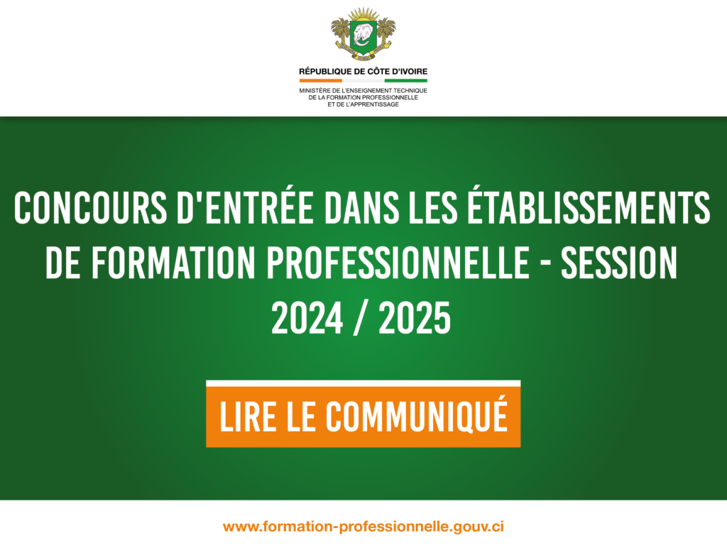 Concours d'entrée dans les Établissements de Formation Professionnelle et Technique : voici comment consulter son résultat