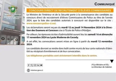 Concours de Police 2024 : tout savoir sur les dates des épreuves écrites